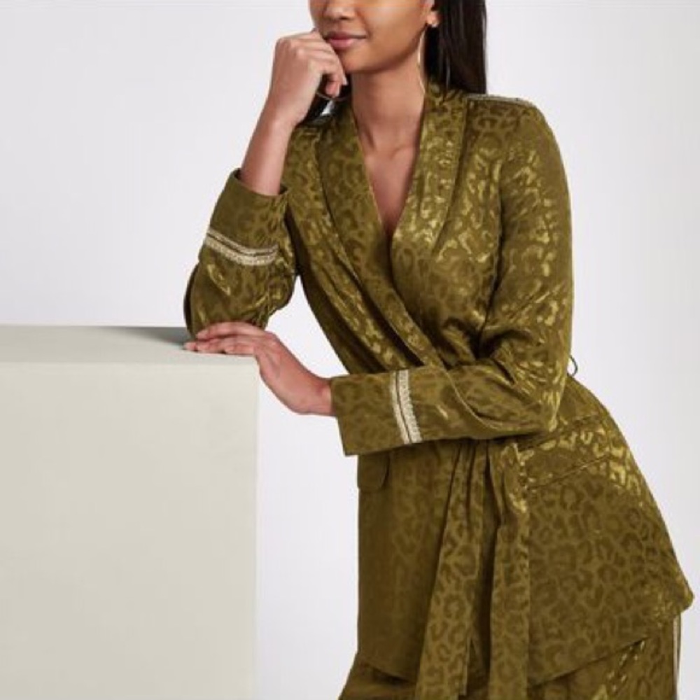 Brand new khaki sequin blazer RIVER ISLAND